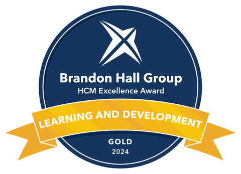 Brandon Hall Group HCM Excellence Awards Gold 2024 — Learning and Development