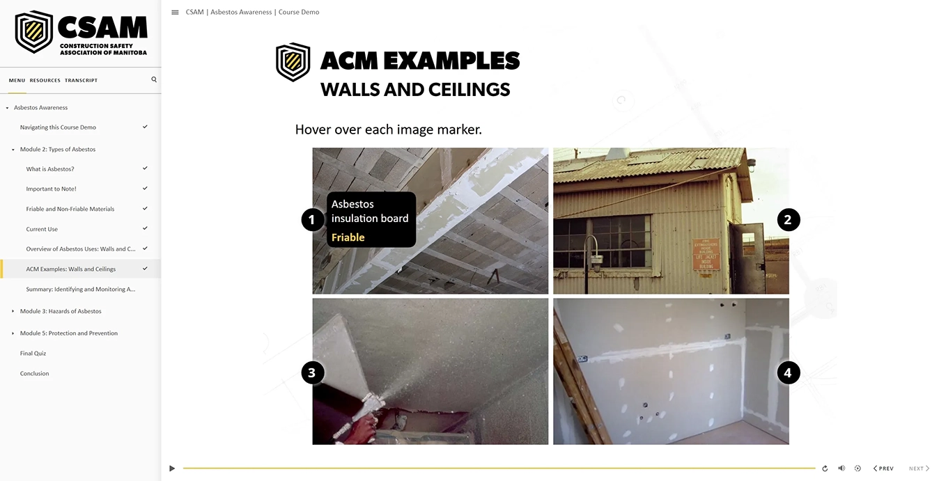 CSAM visual identification training