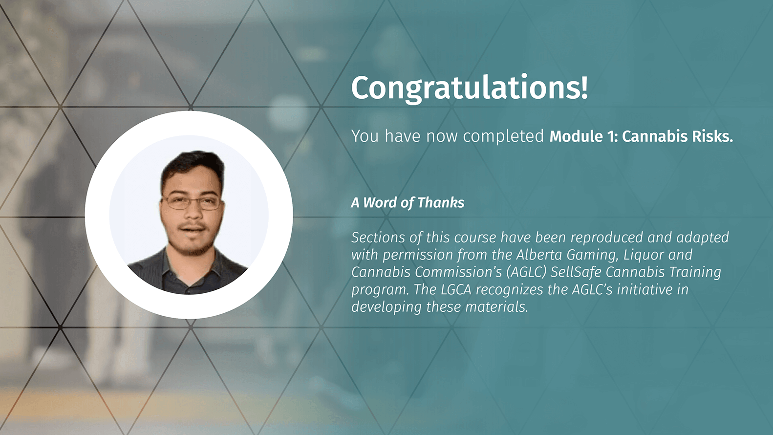 LGCA Cannabis module acknowledgements